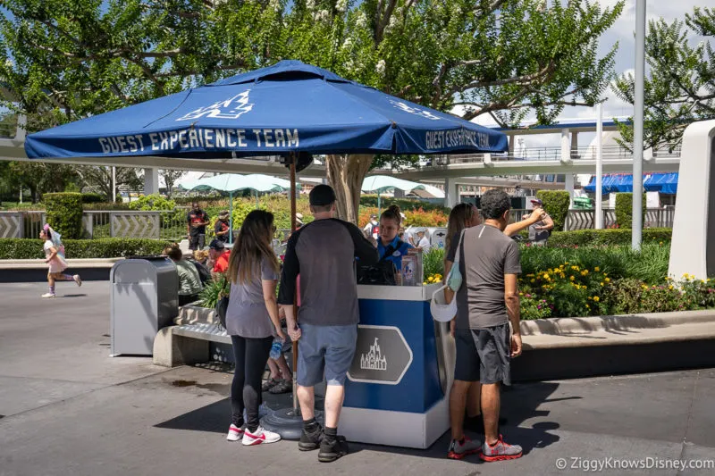 Guest Experience Blue Umbrellas