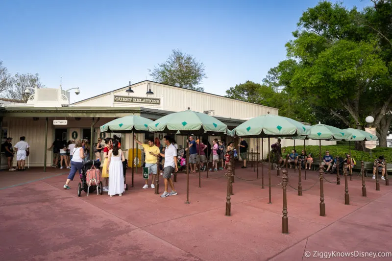 Guest Relations line Magic Kingdom