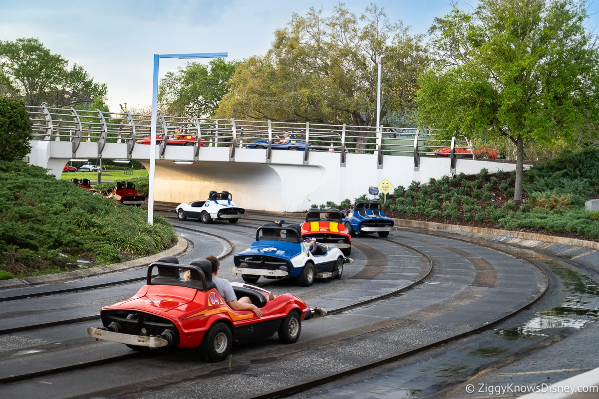 Tomorrowland Speedway cars