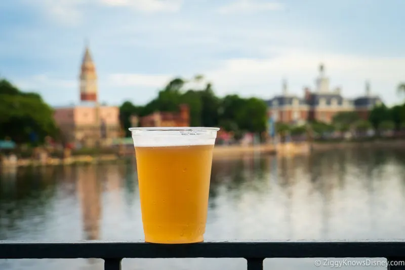 Drinking beer around the World Showcase in EPCOT