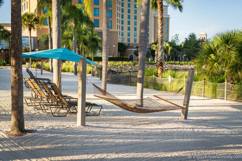 Hammock on the beach of Disney's Coronado Springs Resort