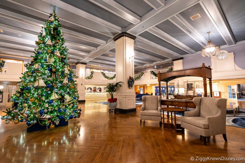 Disney's Yacht Club Resort at Christmas