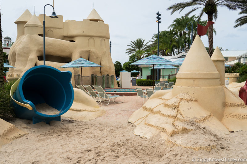 Giant sand castle and bucket Disney's Old Key West Resort