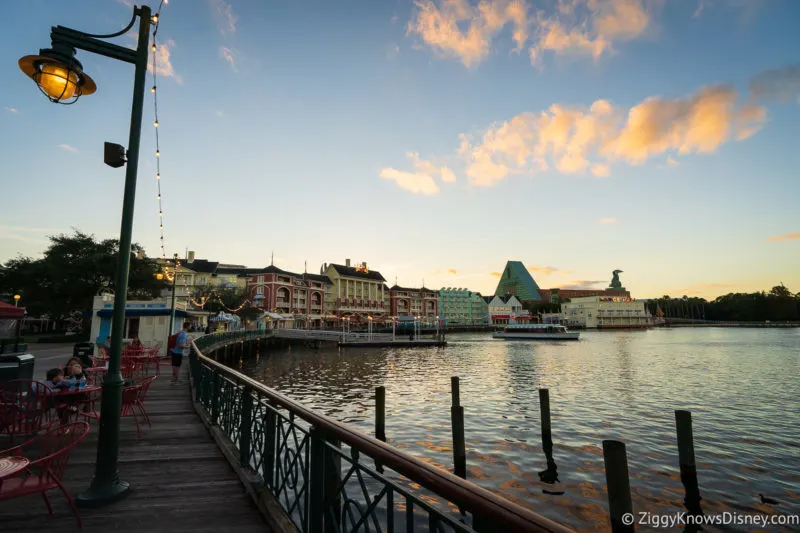 Disney's Boardwalk at Sunset