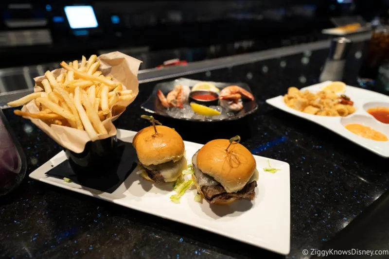 sliders and french fries at Space 220