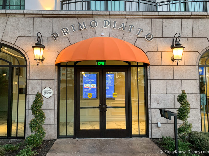 Primo Piatto entrance Disney's Riviera Resort