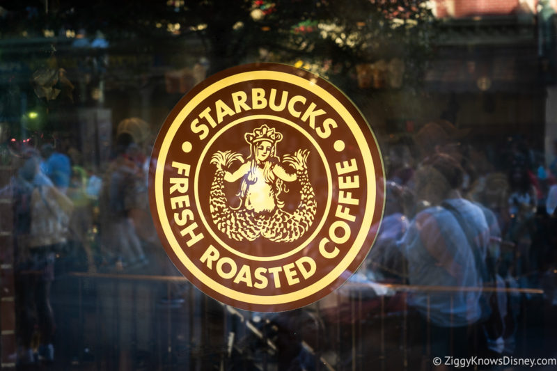 Starbucks coffee sign Magic Kingdom Main Street Bakery