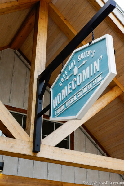 Chef Art Smith's Homecomin' sign Disney Springs