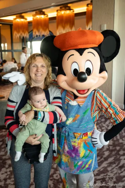 Mickey Mouse character meet Topolino's Terrace breakfast Disneys' Riviera Resort
