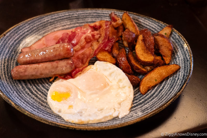 Plate of breakfast food from Trattoria al Forno Disney's Boardwalk Inn