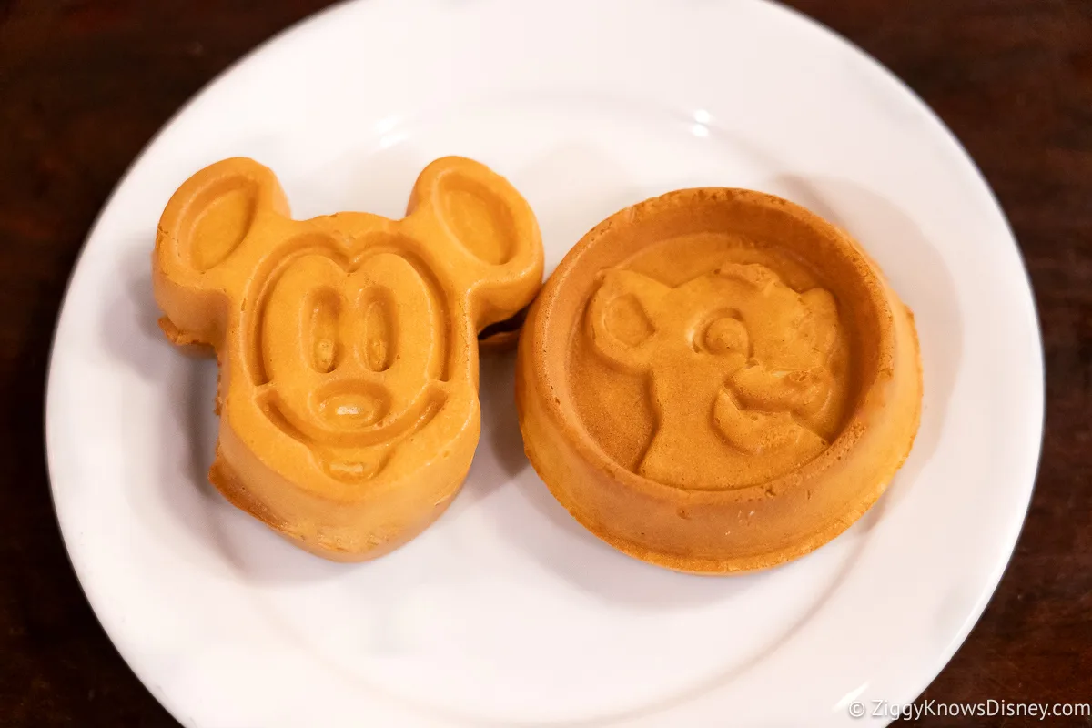 Mickey Mouse and Simba Waffles Disney World Breakfast