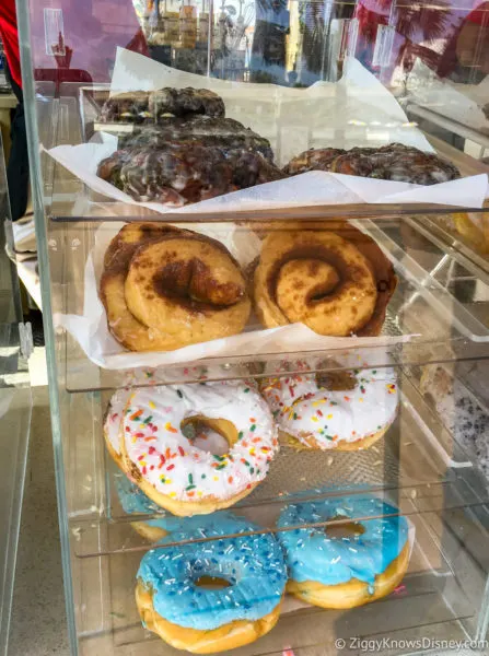rack of pastries at Joffrey's Coffee