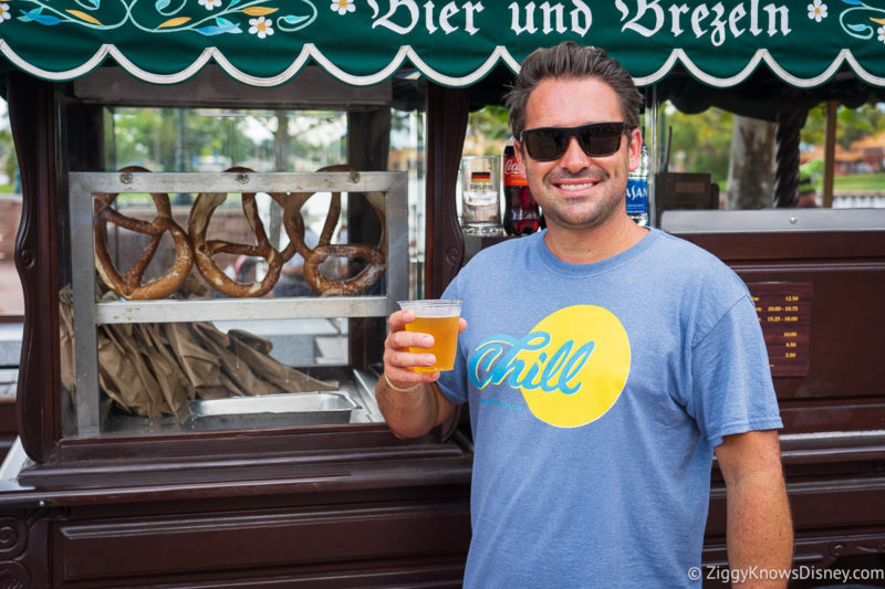 glass of beer in Germany pavilion EPCOT