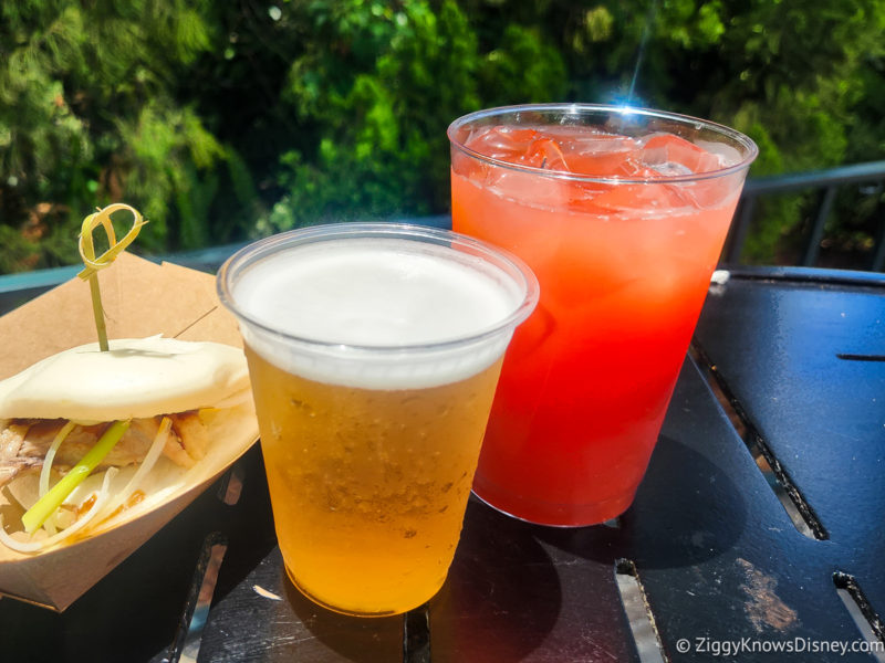 drinks in the China Pavilion EPCOT