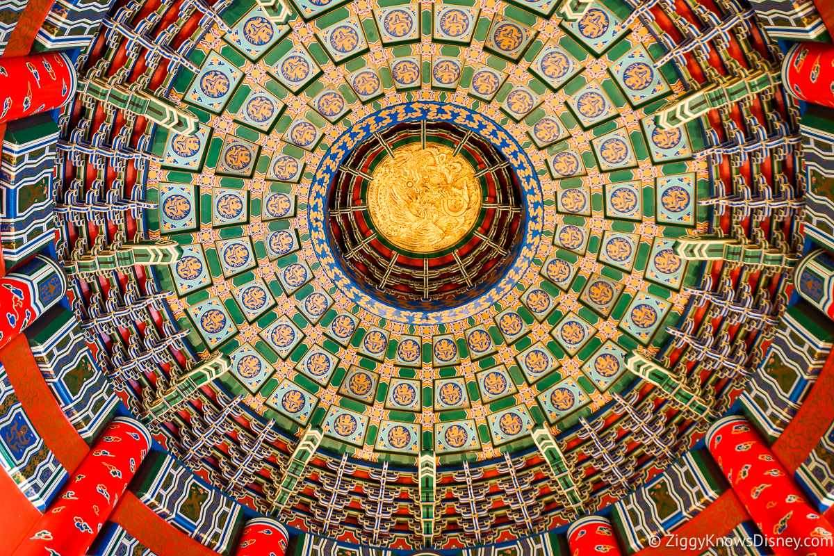 ceiling of Temple of Heaven EPCOT China