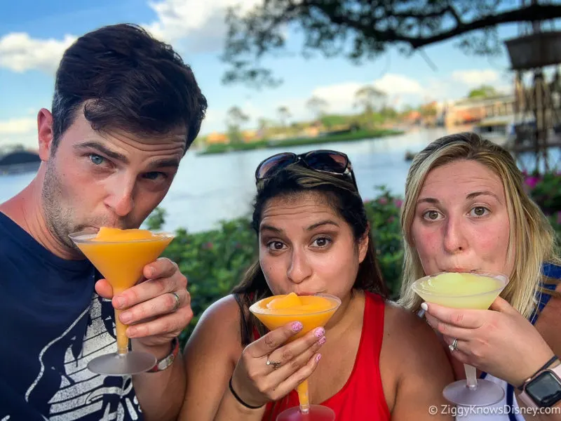 Drinking frozen martinis in France EPCOT