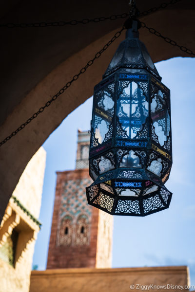 lantern in Morocco pavilion EPCOT