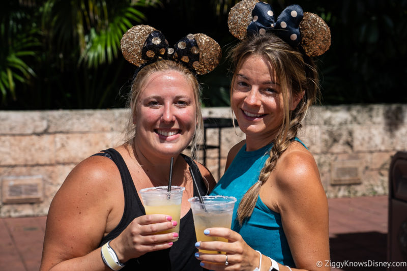 drinking margaritas in EPCOT