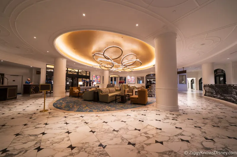Lobby at Disney's Riviera Resort