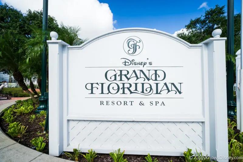 Disney's Grand Floridian Resort & Spa sign outside