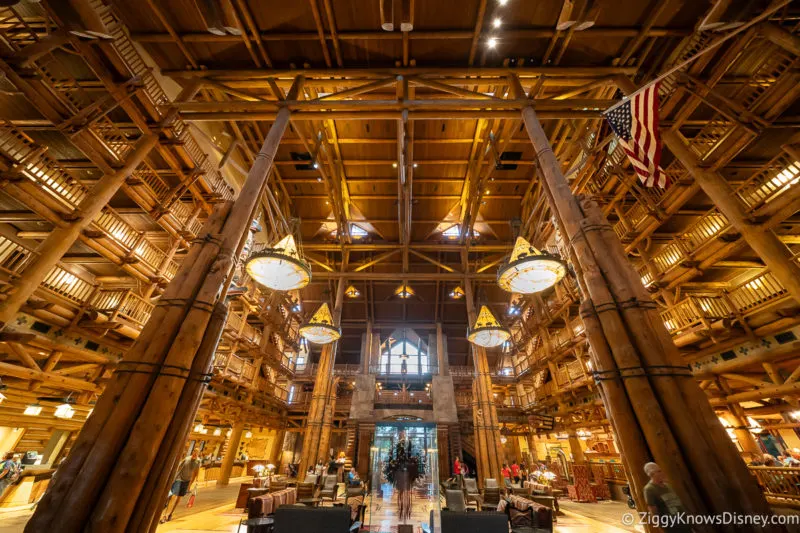 Lobby of Disney's Wilderness Lodge