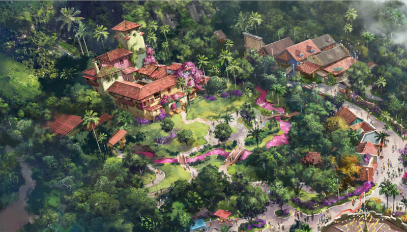 Encanto area in Animal Kingdom expansion concept art