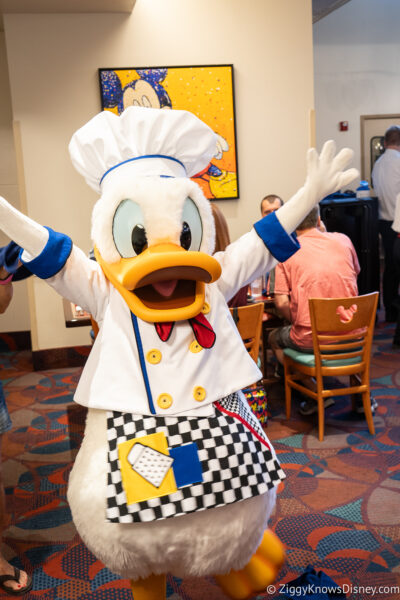 Donald Duck at Chef Mickey's
