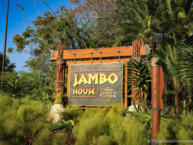 Jambo House sign Disney's Animal Kingdom Lodge Resort