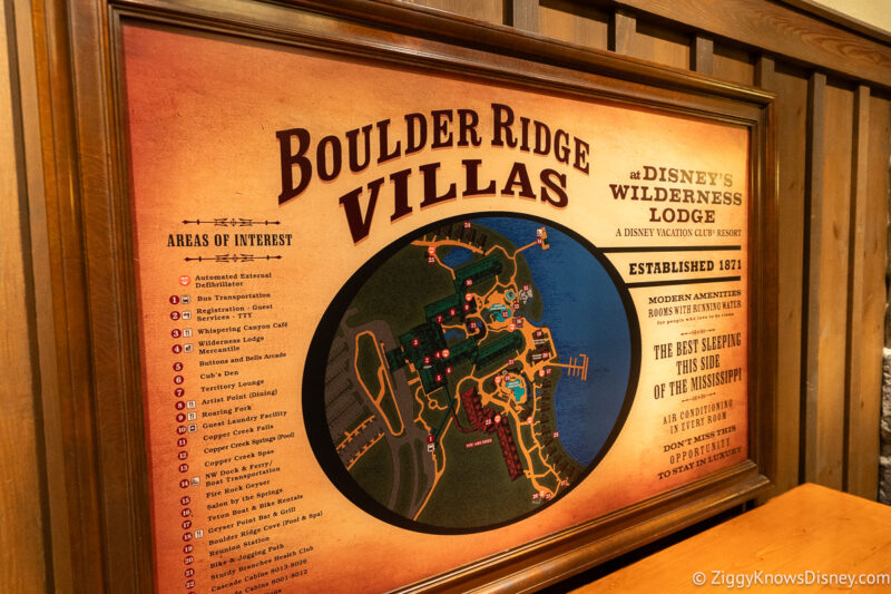 Boulder Ridge Villas at Disney's Wilderness Lodge Resort map