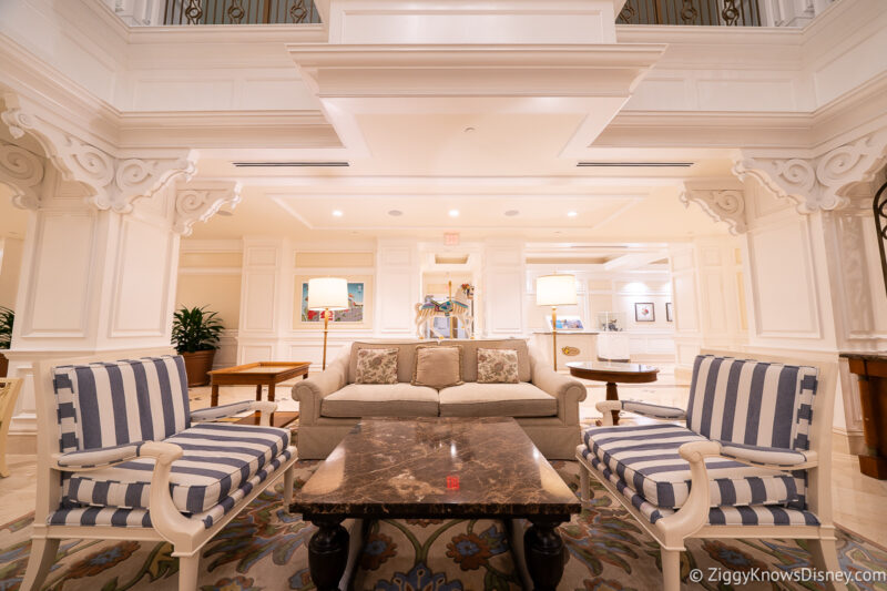 the lobby at The Villas at Disney's Grand Floridian Resort & Spa