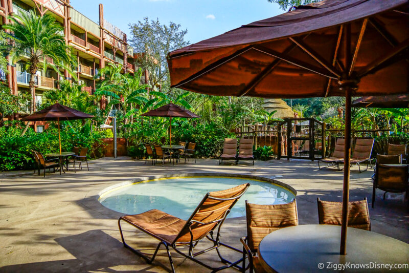 pool area of Disney's Animal Kingdom Lodge Resort