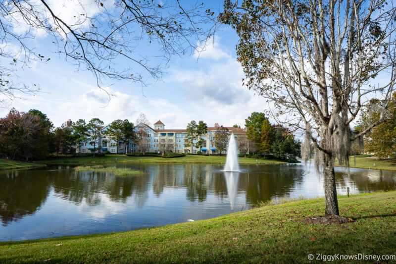 looking at the lake at Disney's Saratoga Springs Resort & Spa