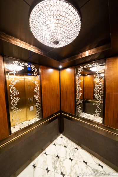 elevator at Disney's Riviera Resort