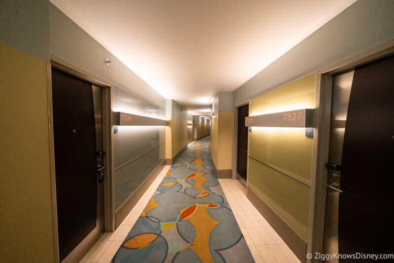 hallway at Bay Lake Tower at Disney's Contemporary Resort