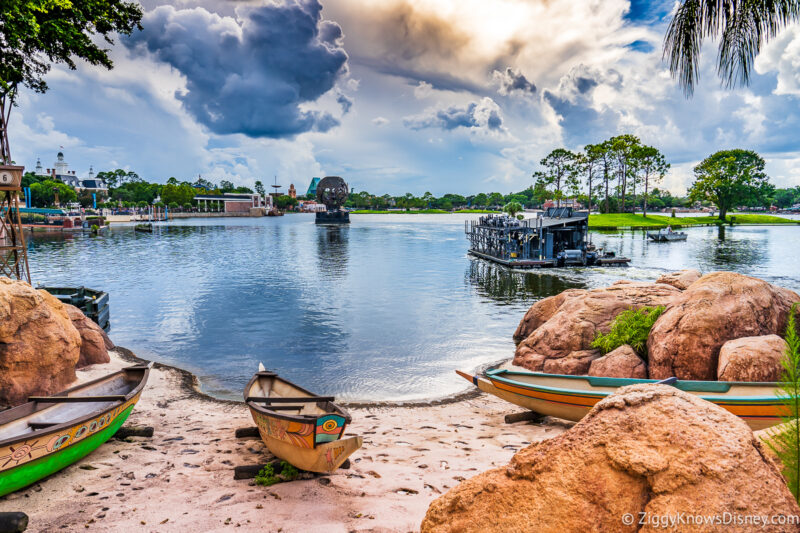 Looking over World Showcase Lagoon from Africa