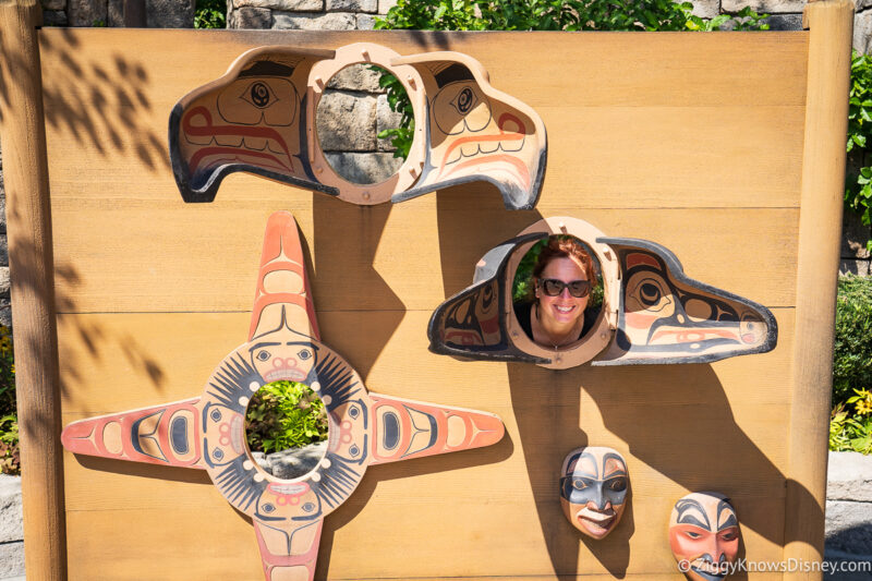 Putting your head in holes in Canada EPCOT