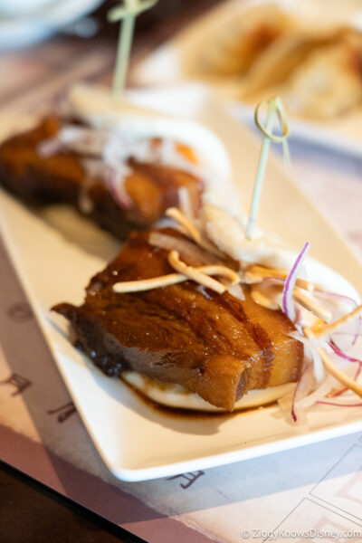 Pork belly bao bun Nine Dragons China EPCOT