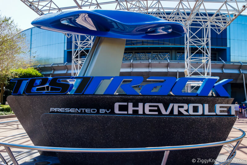 Test Track sign at the entrance EPCOT