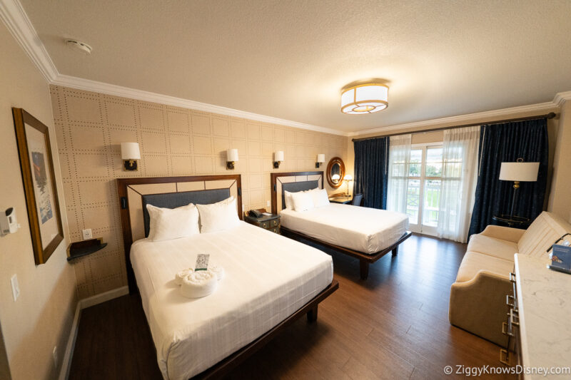 guest room at Disney's Yacht Club Resort