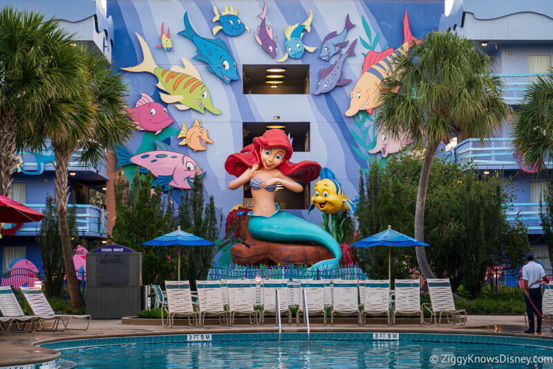 Ariel and Flounder Art of Animation Resort