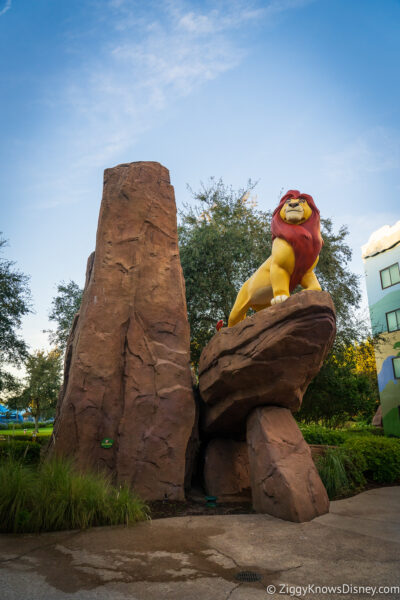 Simba lion at Disney's Art of Animation Resort