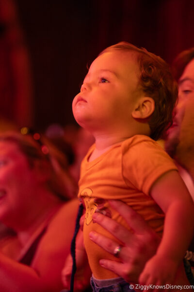 baby watching Festival of the Lion King Animal Kingdom