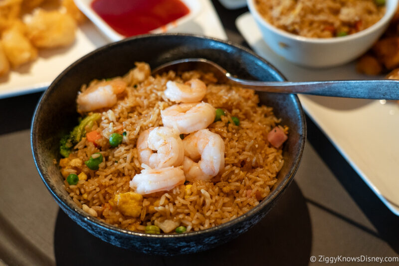 Bowl of shrimp and rice Nine Dragons EPCOT