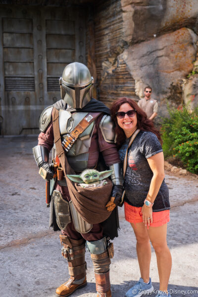 character meet and greet with The Mandalorian and Grogu