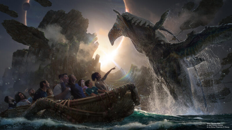 Avatar boat ride concept art Disney California Adventure