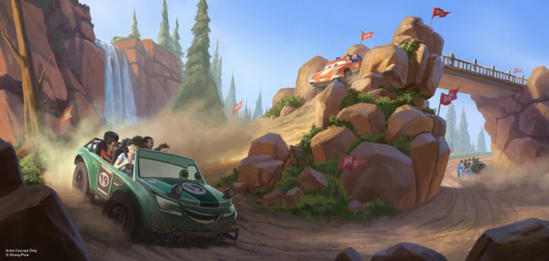 Cars Land ride concept art Magic Kingdom