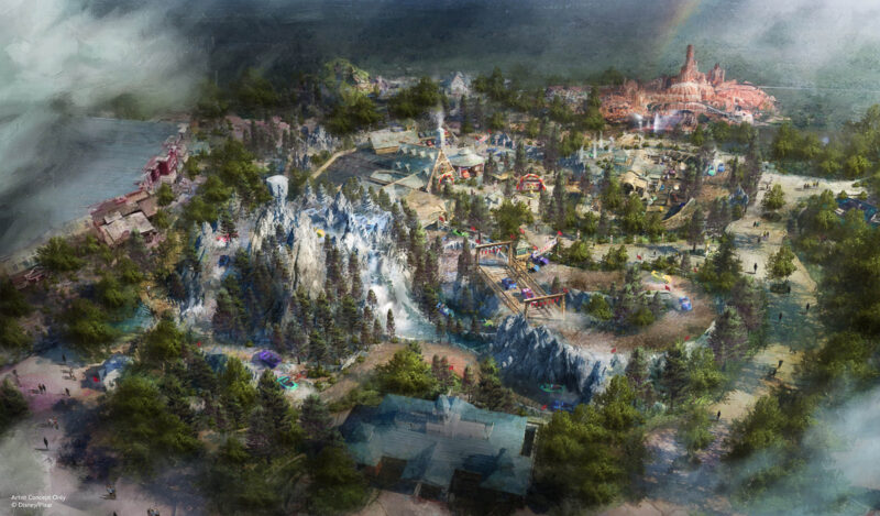 Cars Land concept art Magic Kingdom