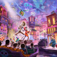 Coco ride concept art Disney California Adventure