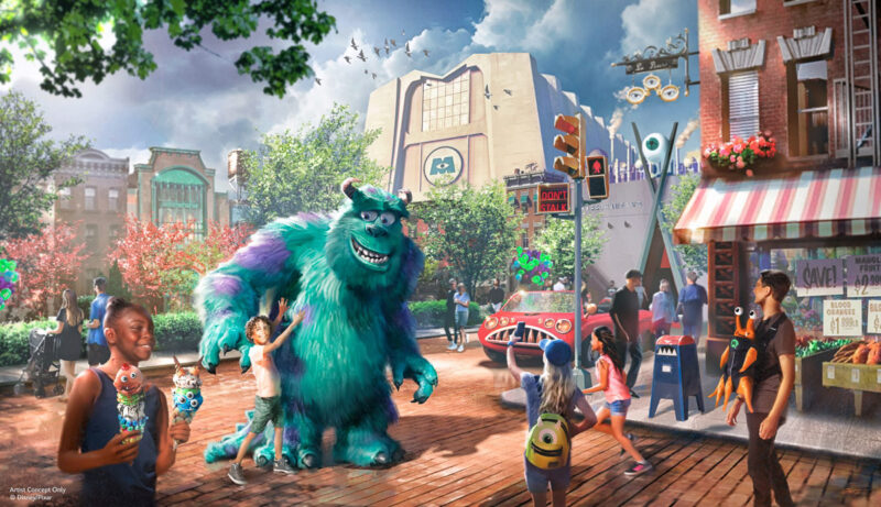 Monsters Inc Monstropolis concept art Hollywood Studios