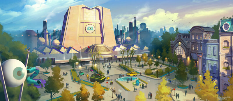 Monsters Inc Monstropolis concept art Hollywood Studios